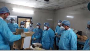 13. Demonstration For Rabies Suspected  Sample Packaging For  Transportation To Laboratory